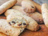 Biscotti caffè e cioccolato dolce da colazione