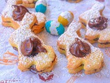 Biscotti coniglietto alle mandorle con nutella