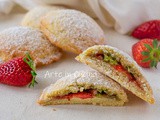 Biscotti fragole e pistacchio morbidi