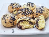 Biscotti senza burro in friggitrice ad aria ripieni di nutella