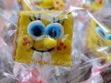 Biscotti spongebob su stecco per feste bambini