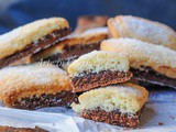 Biscottoni bicolore farciti con nutella ricetta colazione