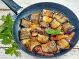 Bombette di melanzane con salame