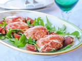 Bresaola e ricotta con rucola caramelle sfiziose antipasto