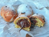 Brioche morbide con gocce di cioccolato e nutella