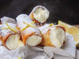 Cannoli alla sorrentina con crema al limone