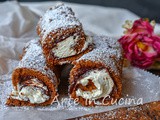 Cannoli con cheesecake e nutella veloci