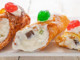 Cannoli di chiacchiere con cassata