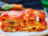 Cannoli di lasagna carne e melanzane facile e veloce