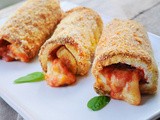 Cannoli di pancarre al forno mozzarella e pomodoro