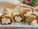 Cannoli di pandoro tiramisù e nutella