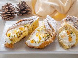 Cannoli di panettone con diplomatica