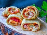 Cannoli di piadina farciti con prosciutto veloci