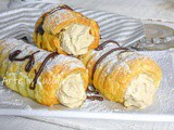 Cannoli di sfoglia al tiramisù