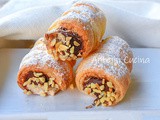 Cannoli di sfoglia nutella e caffè
