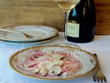 Carpaccio di pesce spada al limone con cipolle