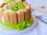 Charlotte ai kiwi banana e mele ricetta dolce veloce