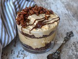 Cheesecake al bicchiere caffè e nutella