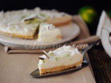 Cheesecake al cocco e lime alla ricotta dolce veloce