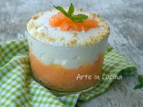 Cheesecake al melone dolce al cucchiaio