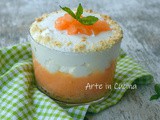 Cheesecake al melone dolce al cucchiaio