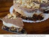 Cheesecake al mou stracciatella e cioccolato ricetta dolce