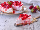 Cheesecake alle fragole e ricotta dolce freddo