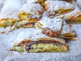 Cheesecake di sfoglia pistacchio e nutella