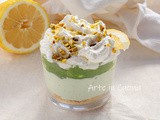 Cheesecake pistacchio e limone monoporzione