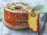 Chiffon cake al pistacchio ciambella americana