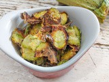 Chips di zucchine croccanti in friggitrice ad aria