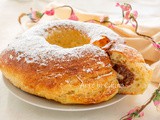 Ciambella brioche con crema pasticcera al cioccolato