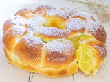 Ciambella brioche danubio alla crema