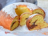 Ciambella cocco e nutella pan brioche soffice