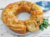 Ciambella con pancetta e zucchine veloce