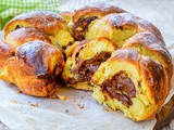 Ciambella di brioche con nutella