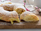 Ciambella di frolla alla crema pasticcera