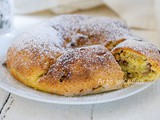 Ciambella di frolla alle noci