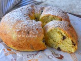 Ciambella gocce di cioccolato allo yogurt brioche