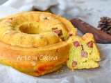 Ciambella salata al bicchiere veloce con salumi