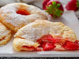 Ciambelle di sfoglia fragole e crema