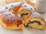 Ciambellone pasquale di cioccolato e nutella