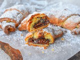Cornetti alla nutella con sfoglia veloce