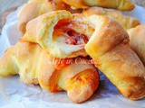 Cornetti brioche salati gusto pizza e salumi