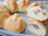 Corona danubio di pan brioche salata farcita sofficissima