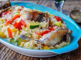 Cous cous con pesce e verdure alla tunisina