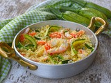 Cous cous zucchine e gamberetti