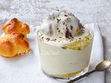 Crema diplomatica con profitteroles al cucchiaio