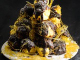 Croquembouche al cioccolato torta di bigne