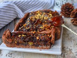 Crostata ai datteri con crema al caffè e cioccolato